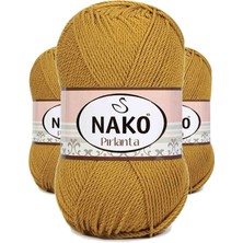 Kapamarka Pırlanta Amigurumi El Örgü Ipi Yünü Gold Renk 6706 3 Ad.