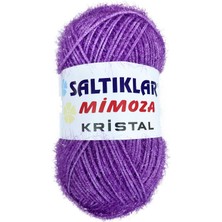 Mimoza Kristal Işıltılı Şal Patik Yelek Ipi 09