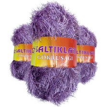 3 Adet Gökkuşağı El Örgü Ipi Yünü 25