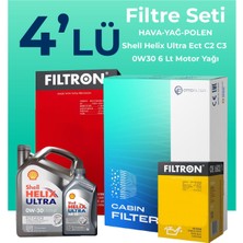 Filtron Audi A4 40 Tdi Filtre Bakım Seti Shell Motor Yağlı (2020-2024) 4 Lü