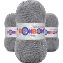 Kapamarka Festival Simli Örgü Ipi Yünü Renk NO:233 3 Ad.