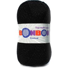 Festival Simli Örgü Ipi Yünü Renk NO:206