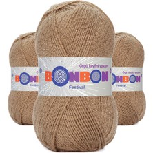 Kapamarka Festival Simli Örgü Ipi Yünü Renk NO:672 3 Ad.