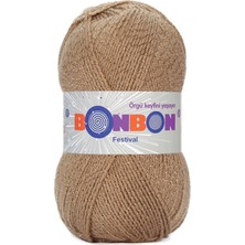 Festival Simli Örgü Ipi Yünü Renk NO:672