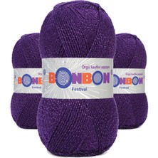 Kapamarka Festival Simli Örgü Ipi Yünü Renk NO:232 3 Ad.