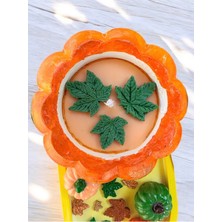 Balkabaklı Rüya Set 1 (Sunumluklu Cadı Balkabağı Evi Mum & Minik Balkabağı Obje Set)