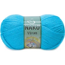 Vizon Premium Akrilik El Örgü Ipi Yünü Renk NO:235 Nazar Boncuğu