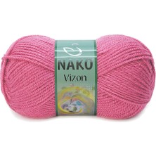 Vizon Premium Akrilik El Örgü Ipi Yünü Renk NO:180 Kuru Gül