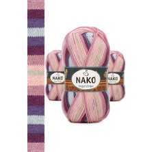 Kapamarka Vega Stripe Premium Akrilik El Örgü Ipi Yünü No: 82415 3 Ad.