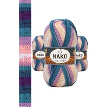 Kapamarka Vega Stripe Premium Akrilik El Örgü Ipi Yünü No: 82416 3 Ad.