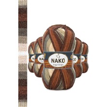 Kapamarka Vega Stripe Premium Akrilik El Örgü Ipi Yünü No: 82425 5 Ad.