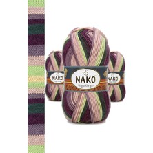 Kapamarka Vega Stripe Premium Akrilik El Örgü Ipi Yünü No: 82414 3 Ad.