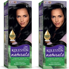 Naturals Saç Boyası Siyah 2/0 2x Paket