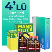 Mann Filter Land Rover Discovery 2.0 Benzinli Filtre Bakım Seti Motul Motor Yağlı (2017-2022) 4 Lü