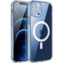Kapamarka Iphone 11 Pro Kılıf Kamera Lens Korumalı Magsafe Destekli Şeffaf Darbe Emici Sert Kapak