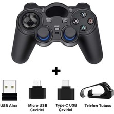 2.4ghz Android Telefon Kablosuz Oyun Kolu Gamepad Pc Tv Box Ps3