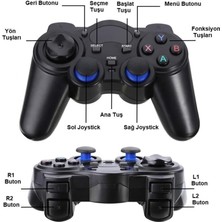 2.4ghz Android Telefon Kablosuz Oyun Kolu Gamepad Pc Tv Box Ps3
