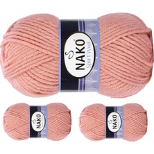 3 Adet Sport Wool Atkı Bere Ceket Yelek Örgü Ipi Yünü No: 2807 Bonsai Çiçeği