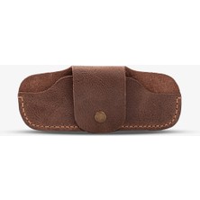 Hera El Yapımı Hakiki Deri Unisex Kadın Erkek Gözlük Kılıfı/kabı/kesesi