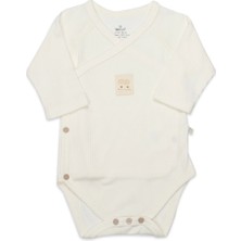 Bistyle Organic Modal Flying Balloons Kruvaze Uzun Kol Body BS17121 Ekru
