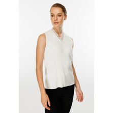 Dantelli Triko Atlet (24KSL8925)-EKRU