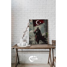 Al Sancağın Gölgeleri Sayılarla Boyama Seti, Hobi Seti, 40X50 Tablo, Fırça Boya, Numaralı Tuval