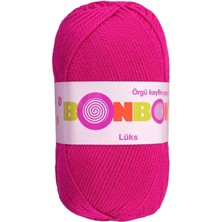 Lüks Patik Ipi Yünü Neon Fuşya 98678