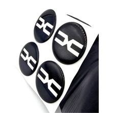 Yeni Nesil Tasarım Damla Sticker Siyah Dacia Jant Göbeği 5.5cm Uyumlu