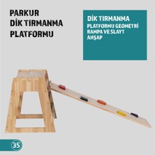 Montessori Dik Pikler + Geometrik Rampa ve Kaydırak Seti (2'li Set)