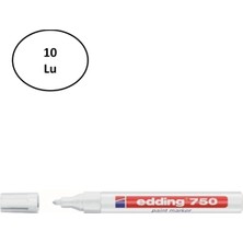 Edding Boya Dekor Markörü Beyaz E-750 10'lu