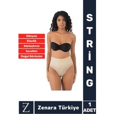 Gündelik Iz Göstermez Kaymaz 2 Beden Incelten Sıkılaştıran Toparlayan Çok Şık Dikişsiz String Korse