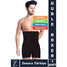 Gündelik Kaymaz Göbek Kalça Toparlayan Sıkılaştıran Bel Düzleştiren Incelten Erkek Duble Boxer Korse