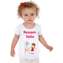 Ressam Figürlü Isimli Takım – Bebek & Çocuklara Özel Baskı