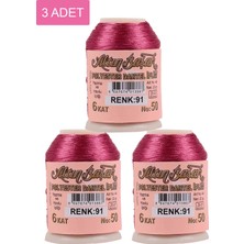 Altınbaşak 3 Adet  Oya ve Dantel Ipi 20 gr - Royaleks - No: 091