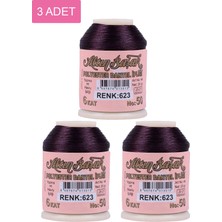 3 Adet  Oya ve Dantel Ipi 20 gr - Royaleks - No: 623