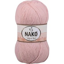 1 Adet Süper Inci El Örgü Ipi 100 gr Açık Pudra 1479