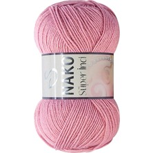 1 Adet Süper Inci El Örgü Ipi 100 gr Gül Kurusu 275