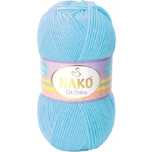 1 Adet Elite Baby El Örgü Ipi Tüylenmeyen Bebek Yünü Gök Mavisi 6723