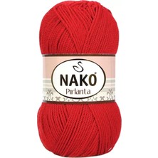 Kapamarka Pırlanta Amigurumi El Örgü Ipi Yünü Gelincik Kırmızı 6741 1 Ad.