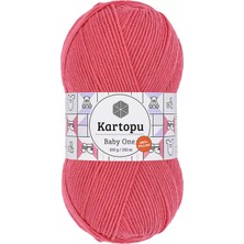 Kapamarka Baby One Tüylenmeyen El Örgü Ipi Yünü Pembe K254 1 Ad.
