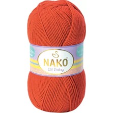 Kapamarka Elite Baby El Örgü Ipi Tüylenmeyen Bebek Yünü Mercan Taşı 10701 1 Ad.