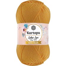 Kapamarka Lotus Lux Bikini Büstiyer Bluz Simli Örgü Ipi K318 Koyu Sarı 1 Ad.