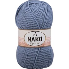 1 Adet Süper Inci El Örgü Ipi 100 gr Kot Mavi 1986