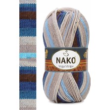 Kapamarka Vega Stripe Premium Akrilik El Örgü Ipi Yünü No: 82422 1 Ad.