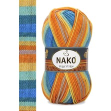 Kapamarka Vega Stripe Premium Akrilik El Örgü Ipi Yünü No: 82421 1 Ad.