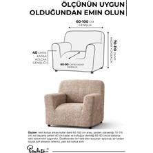 Paulato lastikli esnek ve yıkanabilir tek kişilik koltuk örtüsü koltuk kılıfı - Düz Bej