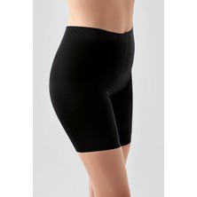 C&city Dikişsiz Toparlayıcı Yüksek Bel Lazer Kesim Şortlu Korse 9209 Siyah