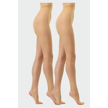 Ince 15 Denye 2'li Külotlu Çorap Ten