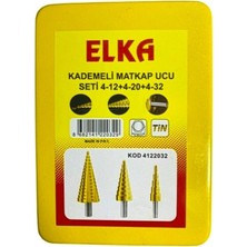 Kademeli Matkap Ucu 3'lü Set