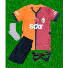 25/26 Yeni Sezon Galatasarây 5 Yıldızlı V.osimhen Çocuk Futbol Forması Full Set